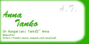 anna tanko business card