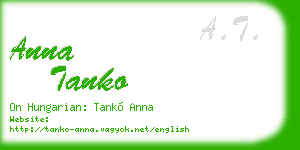 anna tanko business card